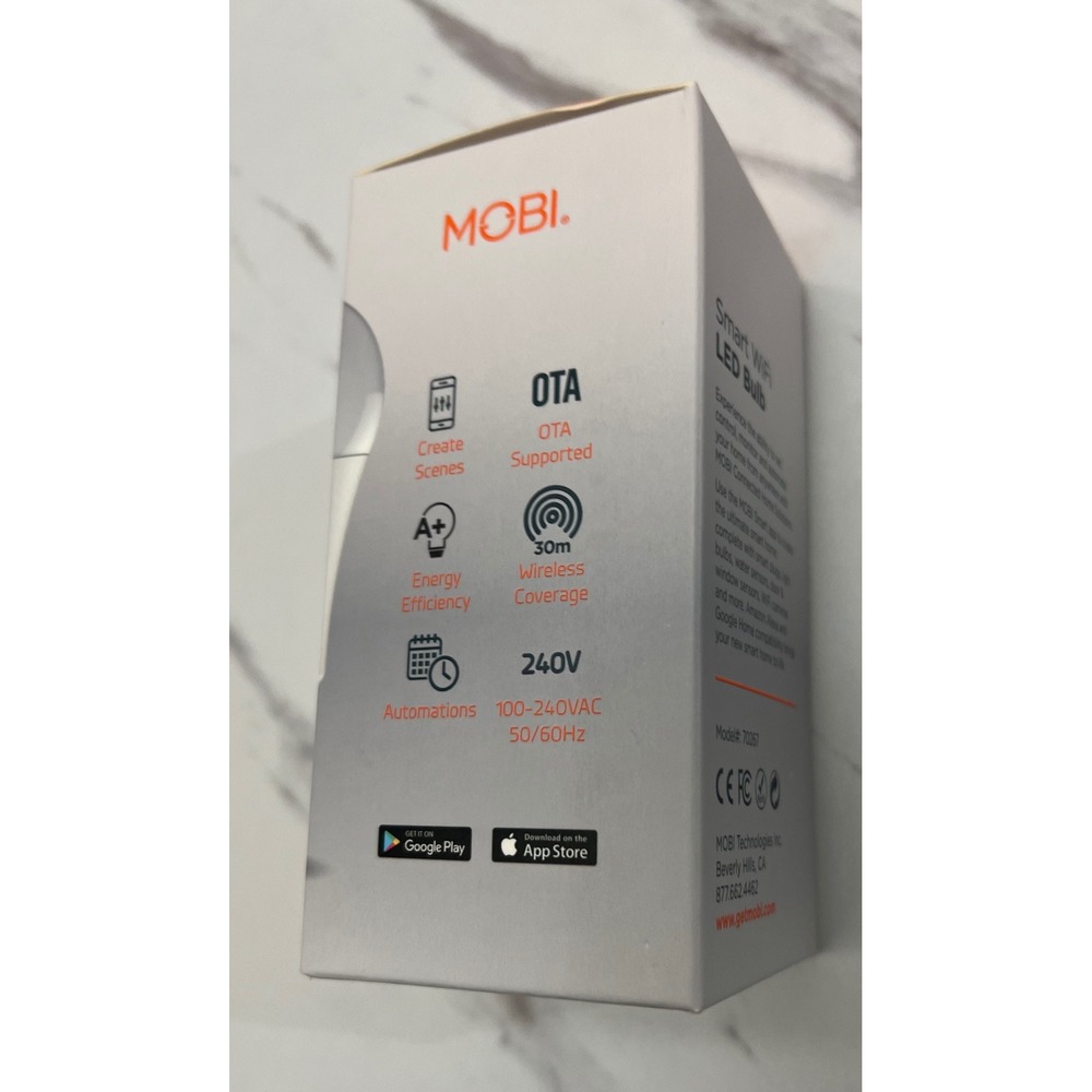 MOBI Smart WiFi LED Bulb White &‎ Coloured Alexa Google Home Model 70267 NEW - Picture 5 of 6
